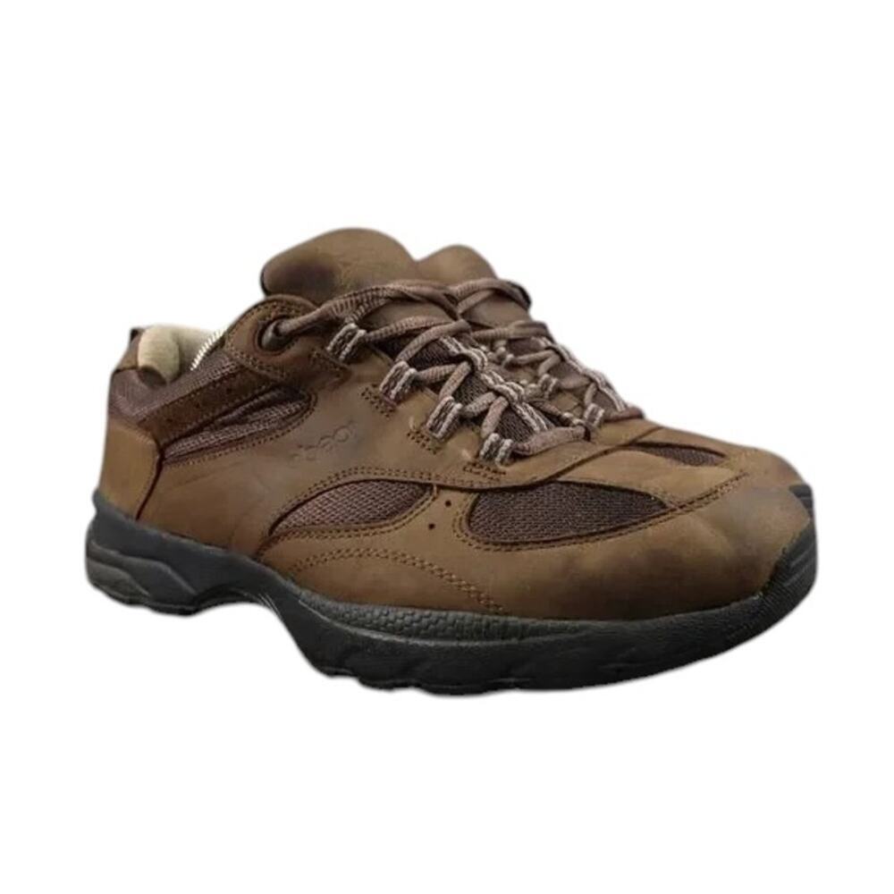 Abeo Shoes Mens 10 Sneakers Athletic Comfort Walking Leather Brown Casual Smart